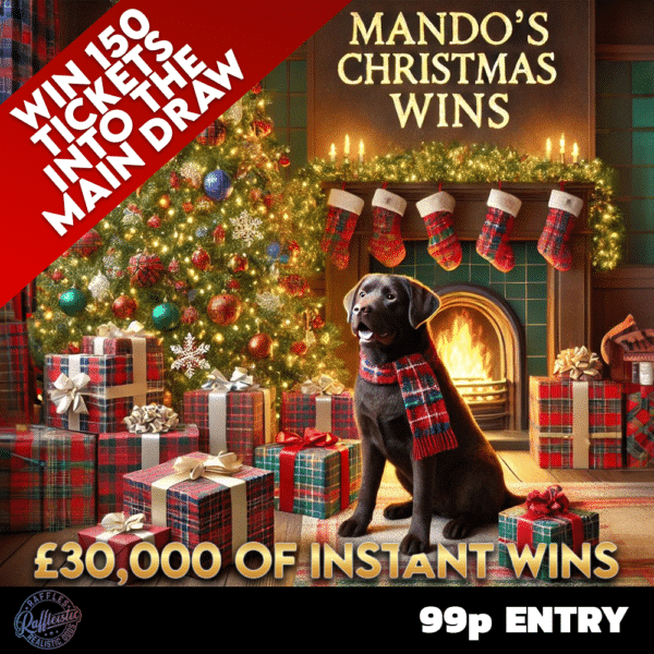 Win 150 Ticket Into Our Mando Christmas Instant Win Comp Worth £300!