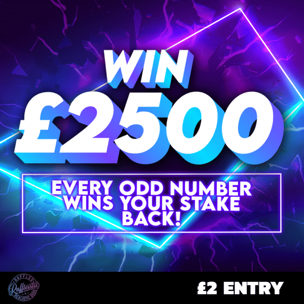 £2,500 Main Prize - Every Odd Number Wins Stake Back In Credit!
