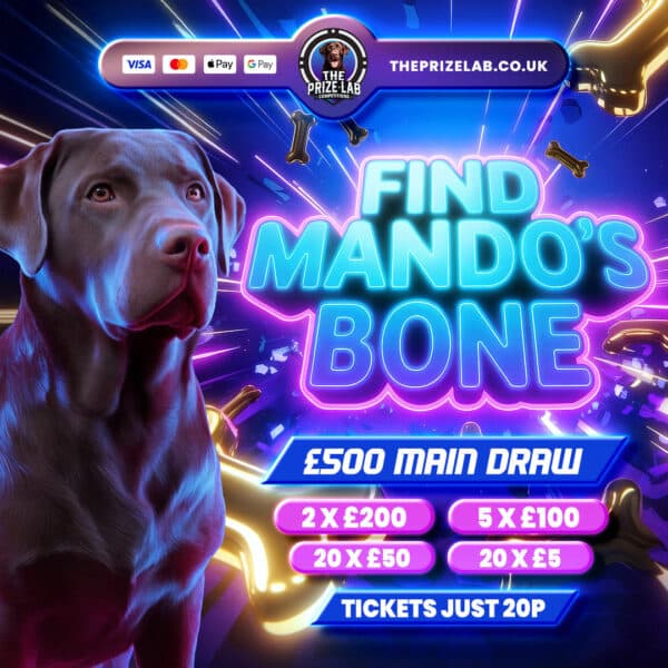 Find Mando's Bone! - £500 Main Prize!