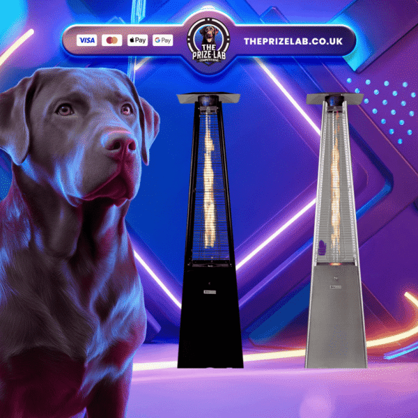 REALGLOW Real Flame Outdoor Pyramid Patio Heater OR £200