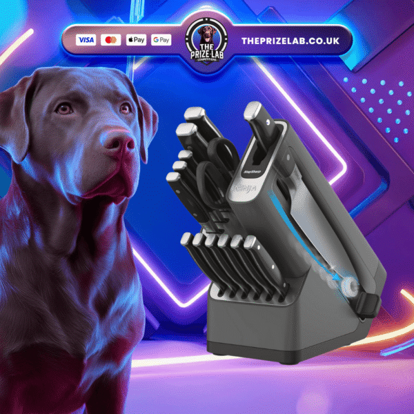 Ninja Foodi StaySharp Knife Block with Integrated Sharpener Deluxe