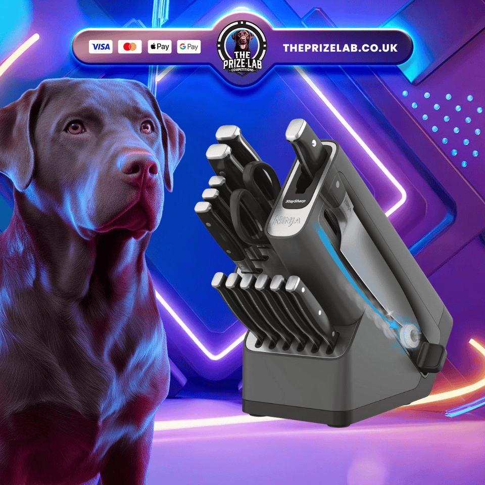Ninja Foodi StaySharp Knife Block with Integrated Sharpener Deluxe