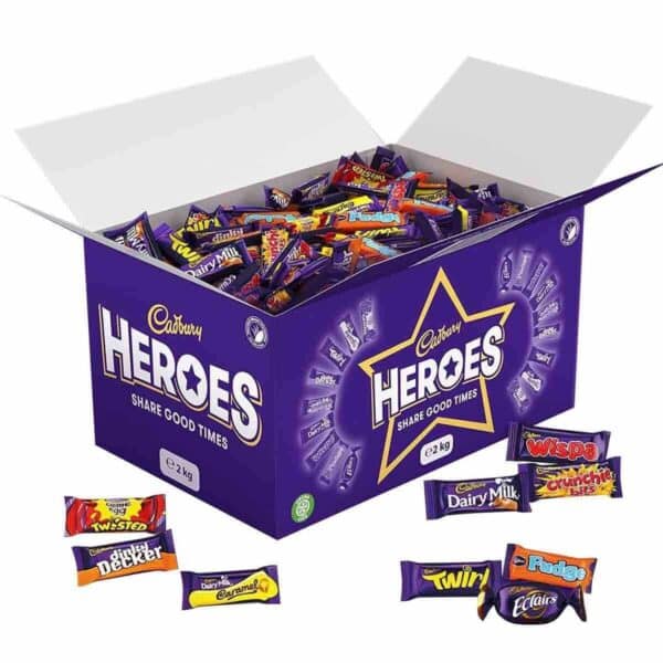 Cadbury Heroes Chocolate Bulk Share Box 2kg OR £25