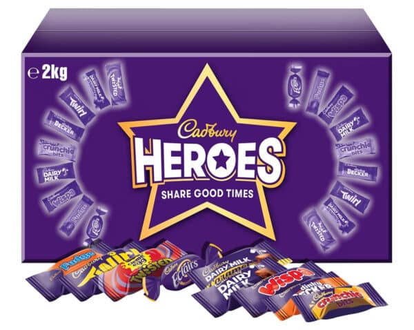 Cadbury Heroes Chocolate Bulk Share Box 2kg