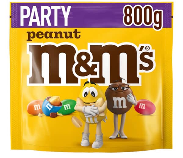 M&M'S Chocolate Bag, Peanut & Milk Chocolate, 800g