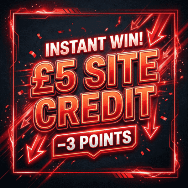 £5 Site Credit | -3 Points