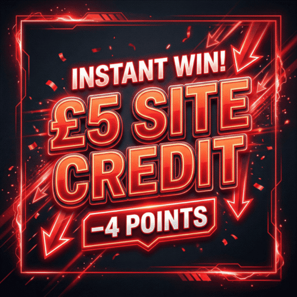 £5 Site Credit | -4 points
