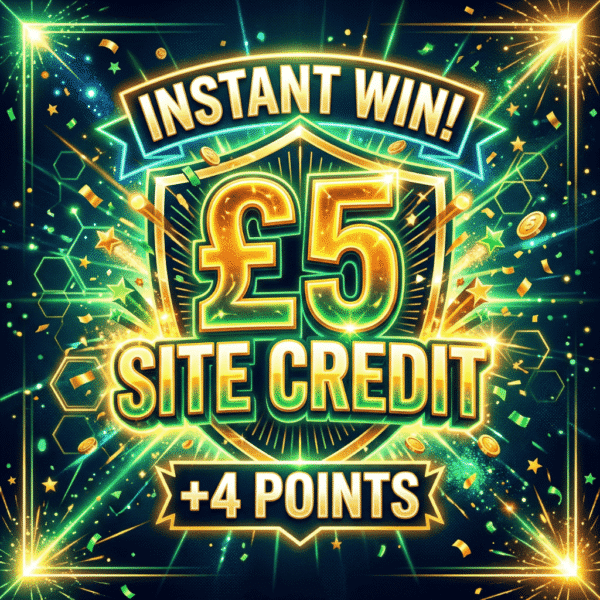 £5 Site Credit | 4 points