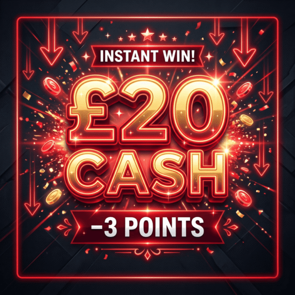 £20 Cash | -3 Points